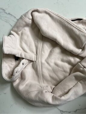 Little Bipsy Cream Snap-Front Pullover